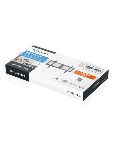 AISENS Soporte Eco Ultra Delgado Para Monitor/TV 75kg de 43"-100", Negro