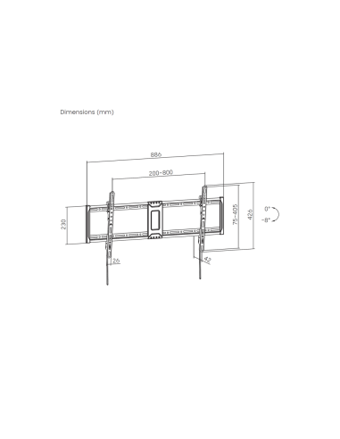 AISENS WT100T-367 soporte para TV 2,54 m (100")