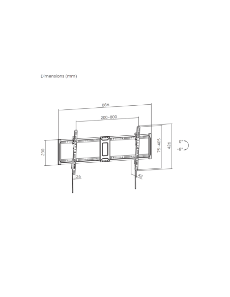 AISENS WT100T-367 soporte para TV 2,54 m (100")