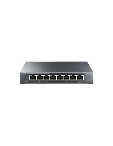 TP-Link TL-RP108GE switch Gestionado L2 Gigabit Ethernet (10/100/1000) Energía sobre Ethernet (PoE) Negro