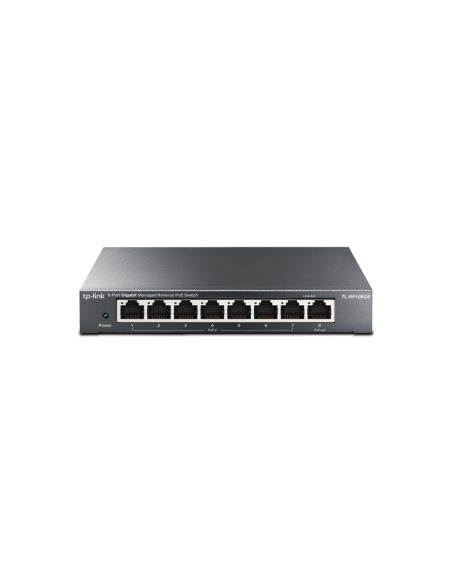 TP-Link TL-RP108GE switch Gestionado L2 Gigabit Ethernet (10/100/1000) Energía sobre Ethernet (PoE) Negro