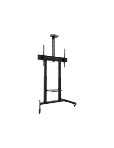 TooQ “AQUILES” Soporte de Suelo con Ruedas con Regulación de Altura para Pantallas 60"-100", Negro 2