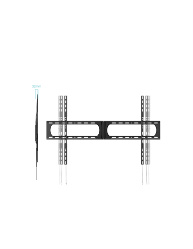 TooQ Soporte Fijo de Pared para Pantallas 37”-140”, Negro