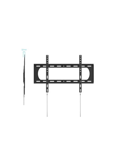 TooQ Soporte Fijo de Pared para Pantallas 37”-140”, Negro