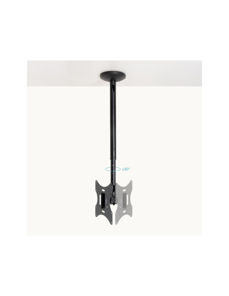 TooQ Soporte de Techo para pantallas 23”-42”, Negro