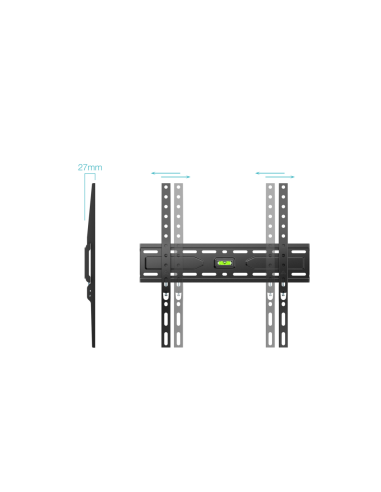TooQ Soporte Fijo de pared para pantallas 32"- 75", Negro