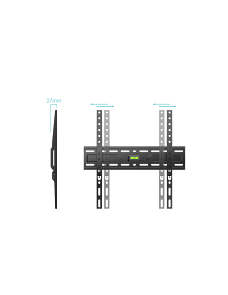 TooQ Soporte Fijo de pared para pantallas 32"- 75", Negro