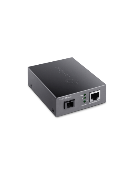 TP-Link TL-FC311A-2 convertidor de medio 1000 Mbit/s Monomodo Negro