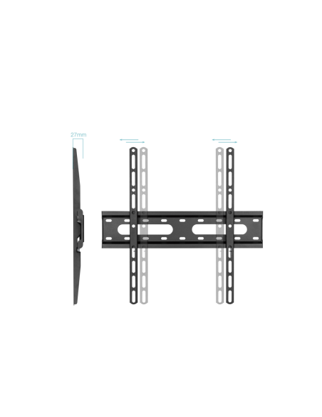 TooQ Soporte Fijo de pared para pantallas 32"- 70", Negro