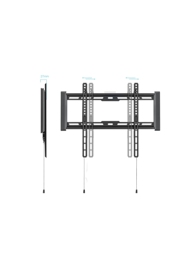 TooQ Soporte Fijo de pared para pantallas 32"- 70", Negro