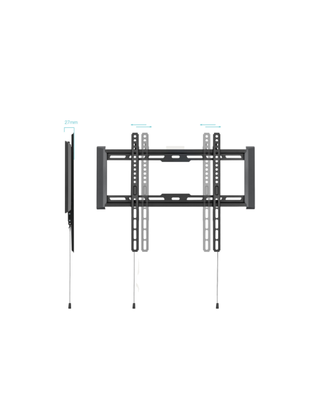 TooQ Soporte Fijo de pared para pantallas 32"- 70", Negro