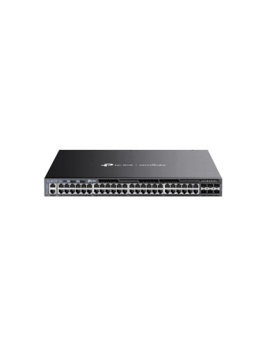 TP-Link Omada SG6654XHP switch Gestionado L3 Gigabit Ethernet (10/100/1000) Energía sobre Ethernet (PoE) 1U Negro