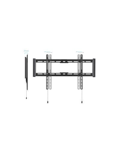 TooQ Soporte Fijo de pared para pantallas 37"- 80", Negro