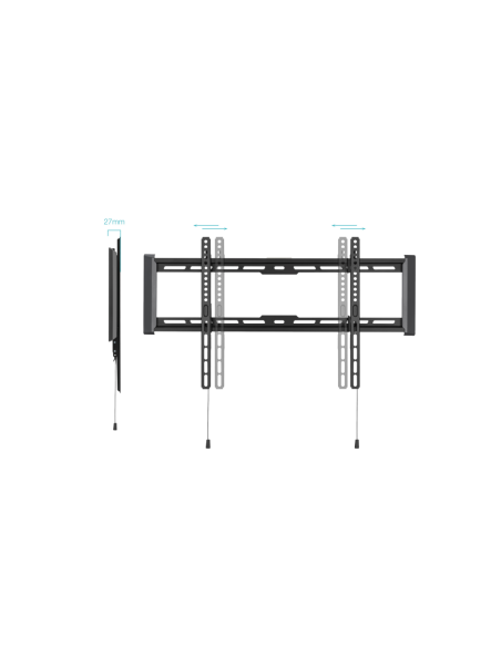 TooQ Soporte Fijo de pared para pantallas 37"- 80", Negro