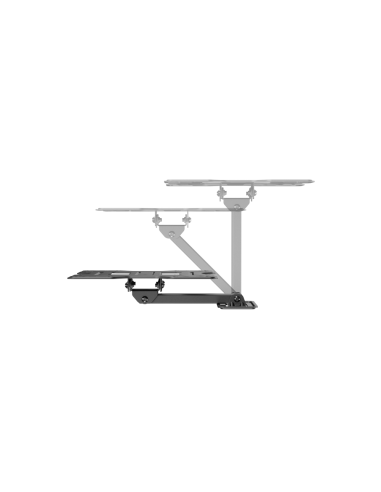 AISENS Soporte Eco Giratorio, Inclinable Para Monitor/TV 30kg (2 Pivotes) De 23"-43", Negro