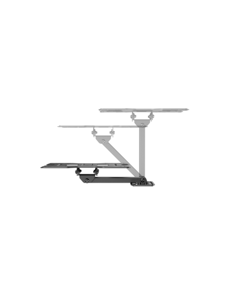 AISENS Soporte Eco Giratorio, Inclinable Para Monitor/TV 30kg (2 Pivotes) De 23"-43", Negro