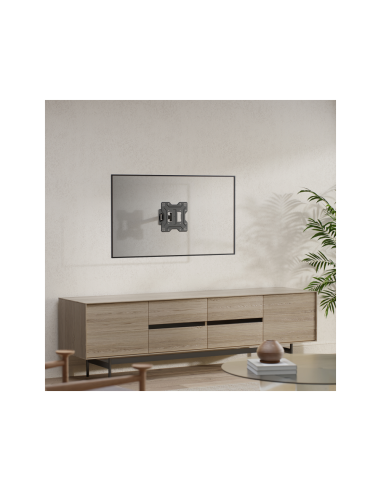 AISENS Soporte Eco Giratorio, Inclinable Para Monitor/TV 30kg (2 Pivotes) De 23"-43", Negro