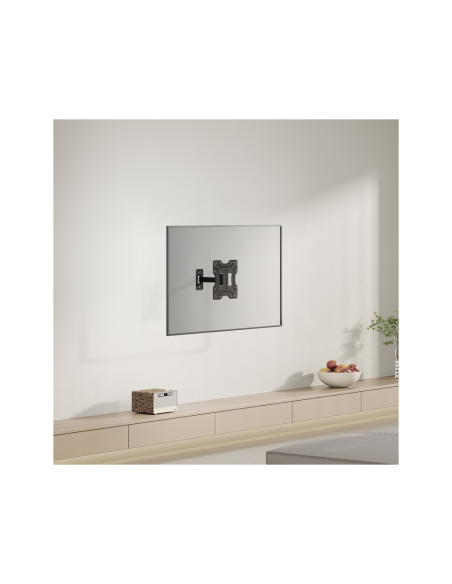 AISENS Soporte Eco Giratorio, Inclinable Para Monitor/TV 30kg (2 Pivotes) De 23"-43", Negro