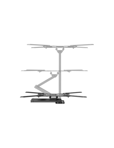 AISENS Soporte Eco Giratorio, Inclinable Para Monitor/TV 30kg (3 Pivotes) De 23"-65", Negro