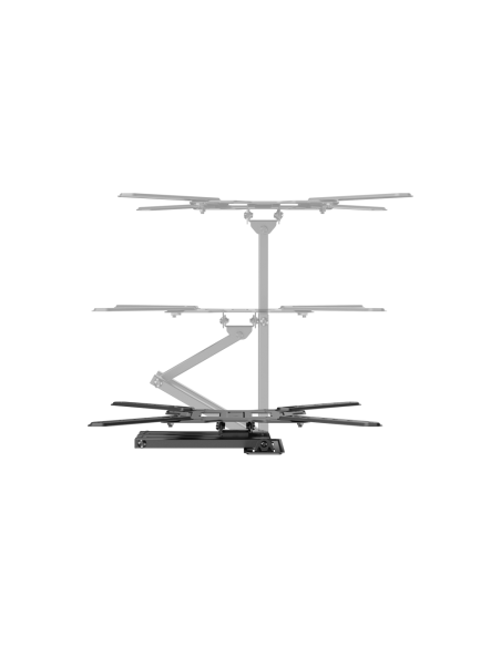 AISENS Soporte Eco Giratorio, Inclinable Para Monitor/TV 30kg (3 Pivotes) De 23"-65", Negro