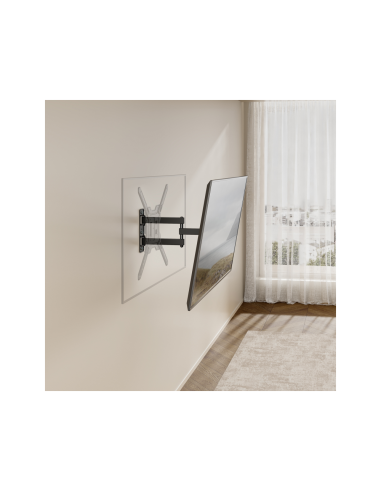 AISENS Soporte Eco Giratorio, Inclinable Para Monitor/TV 30kg (3 Pivotes) De 23"-65", Negro