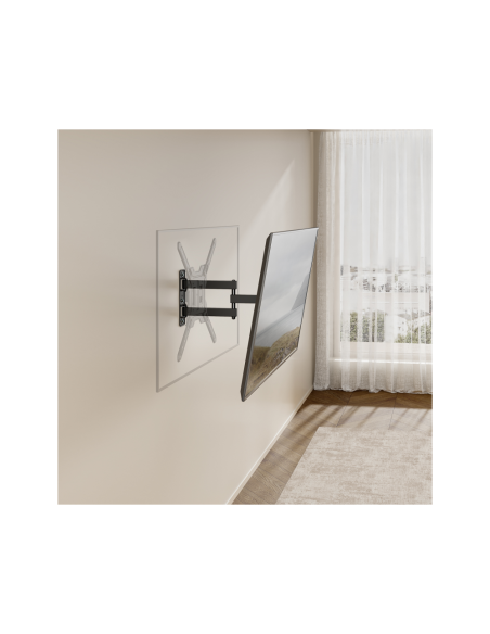 AISENS Soporte Eco Giratorio, Inclinable Para Monitor/TV 30kg (3 Pivotes) De 23"-65", Negro