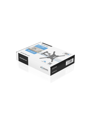 AISENS Soporte Eco Giratorio, Inclinable Para Monitor/TV 30kg (3 Pivotes) De 23"-65", Negro