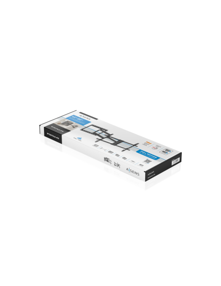 AISENS Soporte Pro Giratorio, Inclinable y Nivelable para Monitor/TV 50kg de 43"-80", Negro