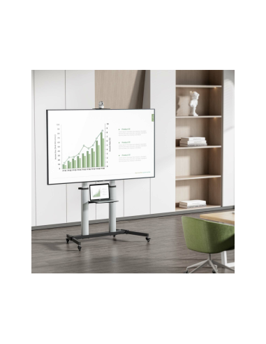 AISENS FT100TE-259 soporte para TV 2,54 m (100") Negro, Plata