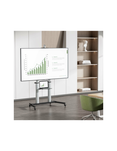 AISENS FT100TE-259 soporte para TV 2,54 m (100") Negro, Plata