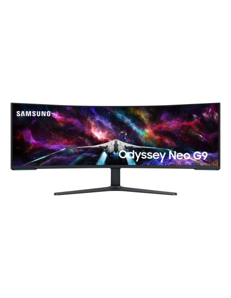 Samsung G95NC LED display 144,8 cm (57") 7680 x 2160 Pixeles Dual UHD Negro, Blanco