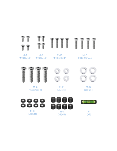 TooQ LP4390F-B soporte para TV 2,29 m (90") Negro