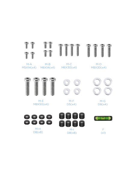 TooQ LP4390F-B soporte para TV 2,29 m (90") Negro