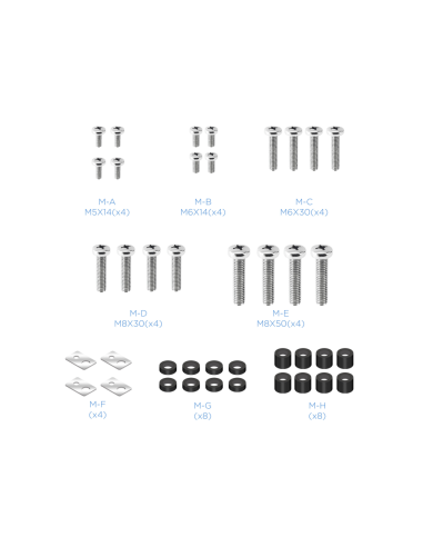 TooQ LP3790TN-B soporte para TV 2,29 m (90") Negro