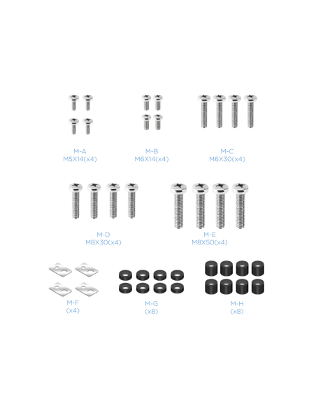 TooQ LP4380XL-B soporte para TV 2,03 m (80") Negro