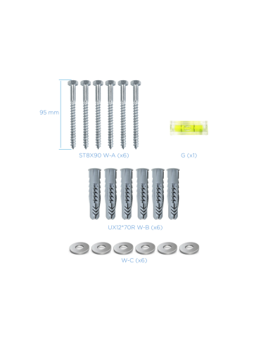 TooQ LP4380XL-B soporte para TV 2,03 m (80") Negro