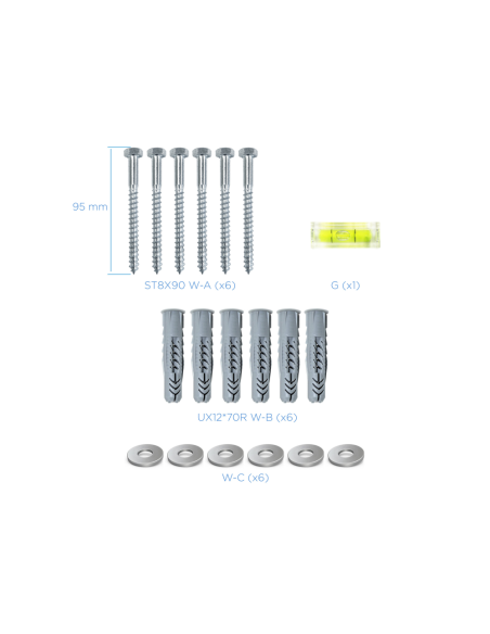 TooQ LP4380XL-B soporte para TV 2,03 m (80") Negro