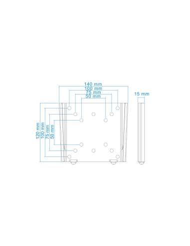 TooQ LP1023F-B soporte para TV 58,4 cm (23")