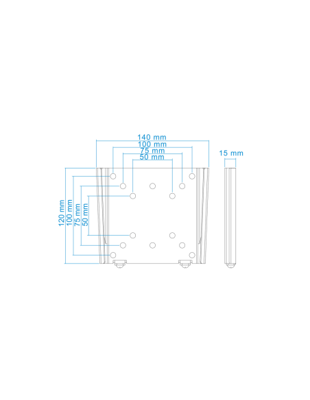TooQ LP1023F-B soporte para TV 58,4 cm (23")