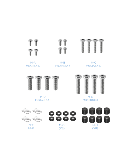 TooQ LP41130F-B soporte para TV 2,54 m (100") Negro