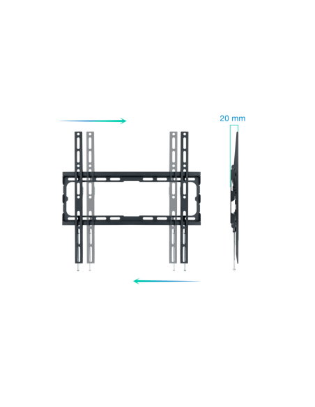 TooQ LP1070F-B soporte para TV 177,8 cm (70") Negro