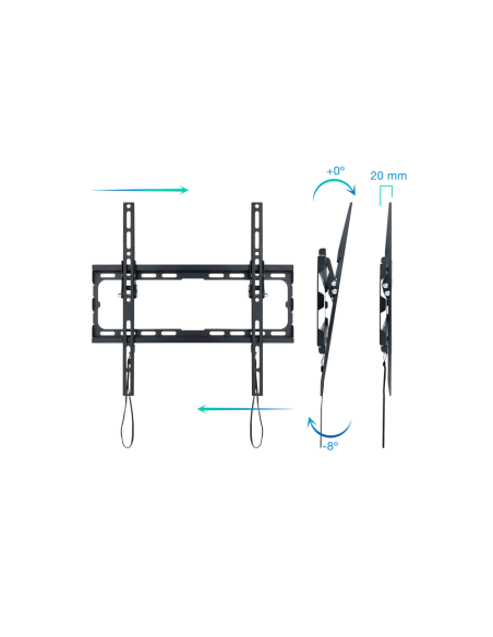 TooQ LP1071T-B soporte para TV 177,8 cm (70") Negro