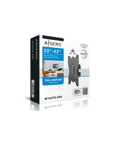 AISENS WT42TS-005 soporte para TV 106,7 cm (42") Negro