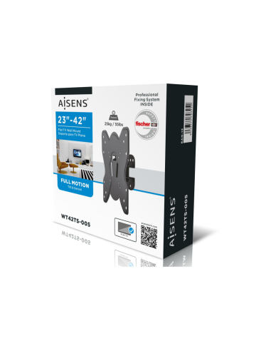 AISENS WT42TS-005 soporte para TV 106,7 cm (42") Negro