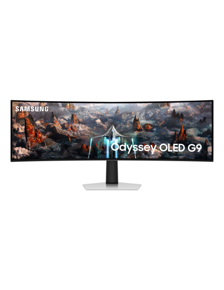Samsung G93SC pantalla para PC 124,5 cm (49") 5120 x 1440 Pixeles Dual QHD OLED Plata