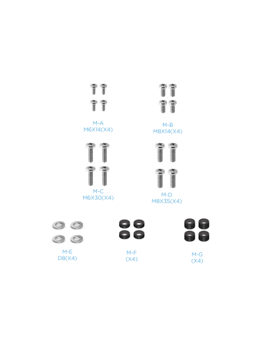 TooQ Soporte de mesa para pantallas 23”-75”