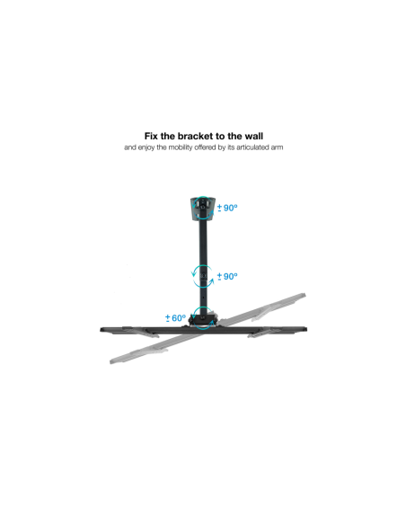 TooQ Soporte de pared para pantallas 32”- 55”