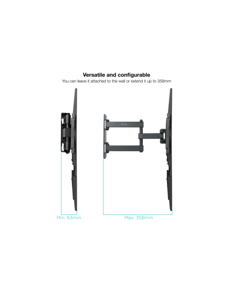 TooQ Soporte de pared para pantallas 32”- 55”