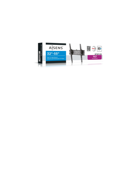 AISENS WT55T-015 soporte para TV 81,3 cm (32") Negro