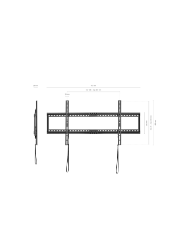 AISENS Soporte ECO Ultra Delgado para Monitor/TV 75Kg de 37-90, Negro